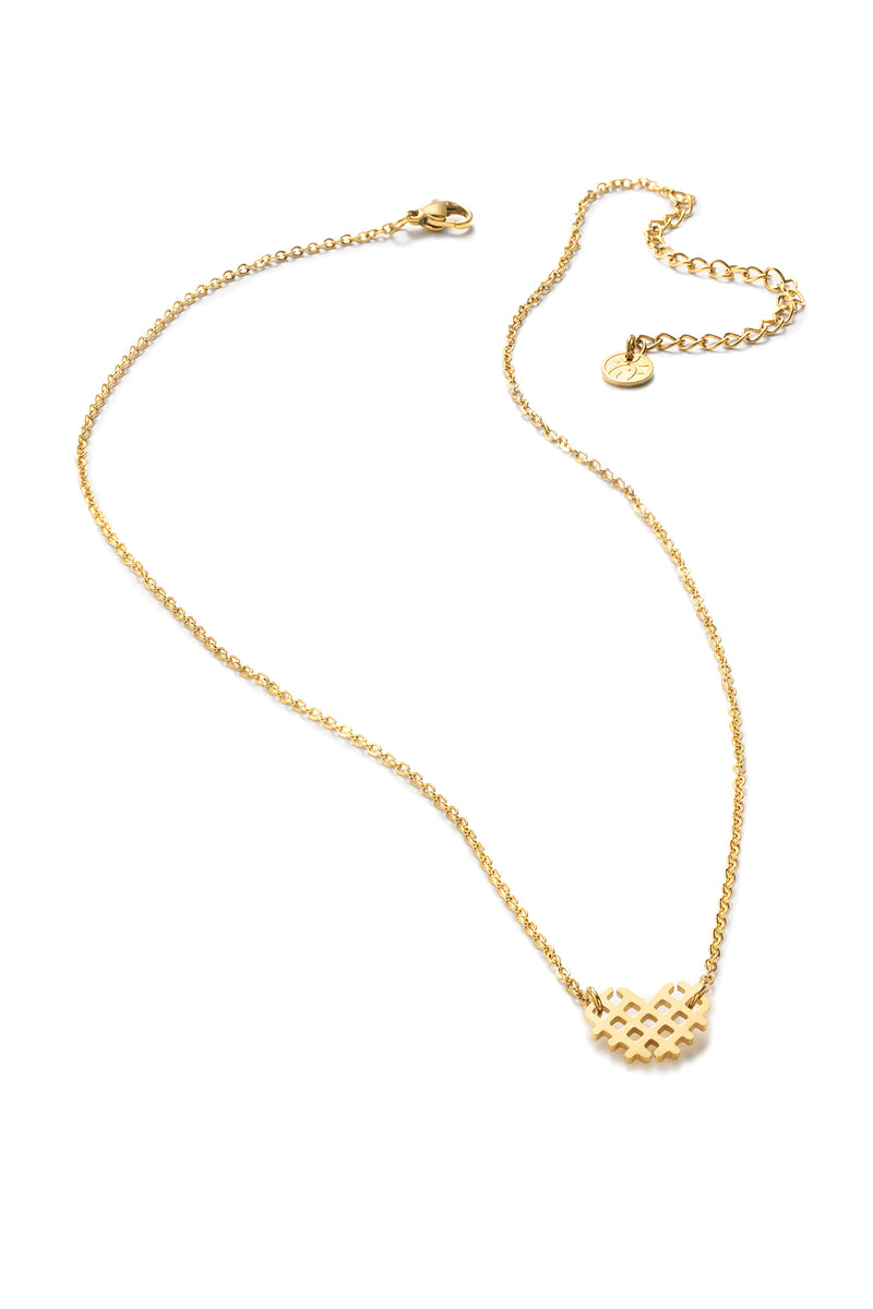 Chick-fil-A Waffle Fry Heart Necklace
