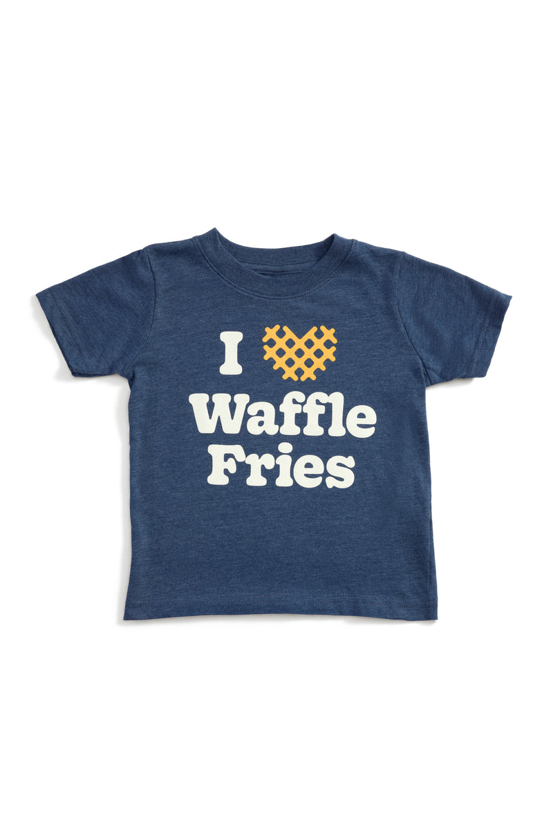 I Heart Waffle Fries Kids Tee