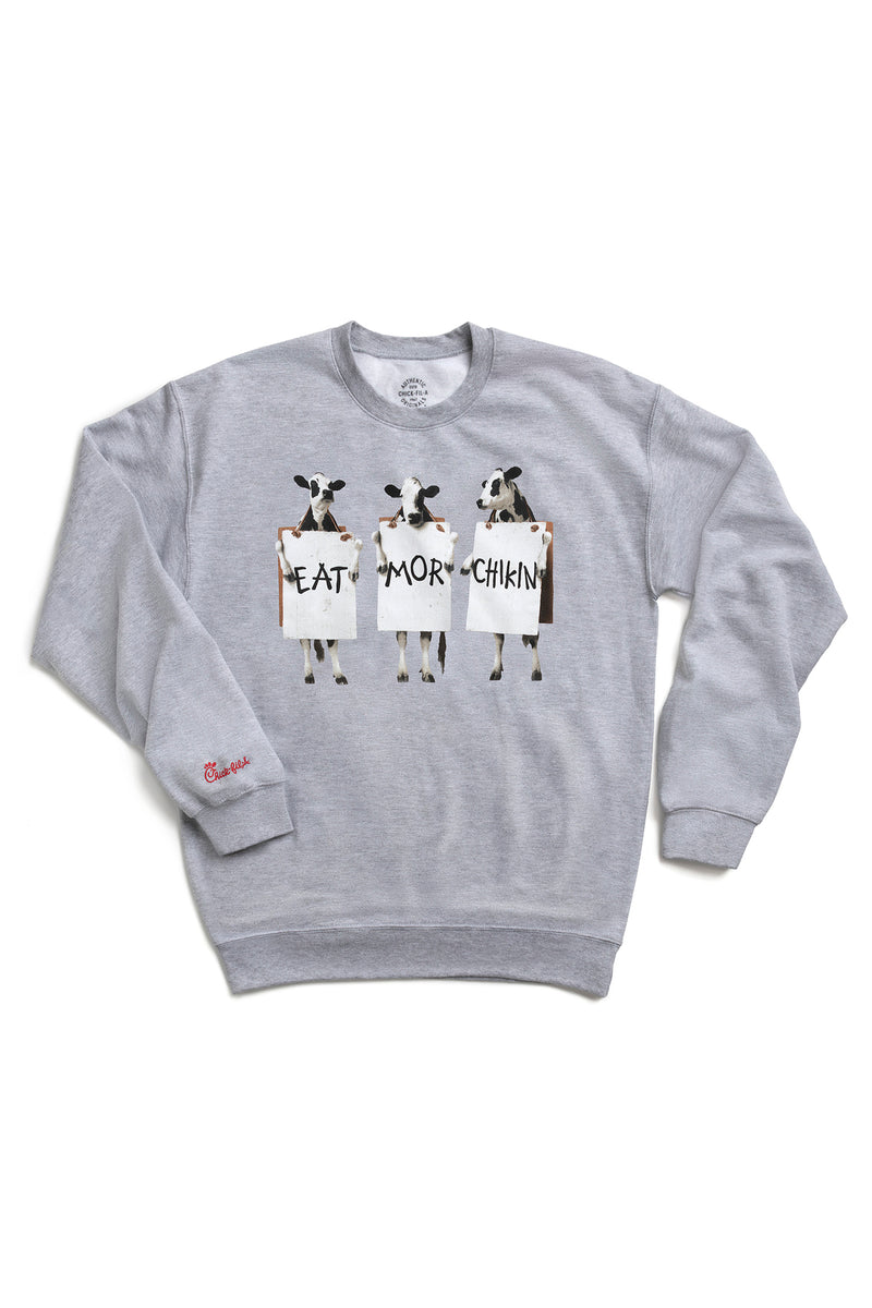 Eat Mor Chikin Cow Crewneck