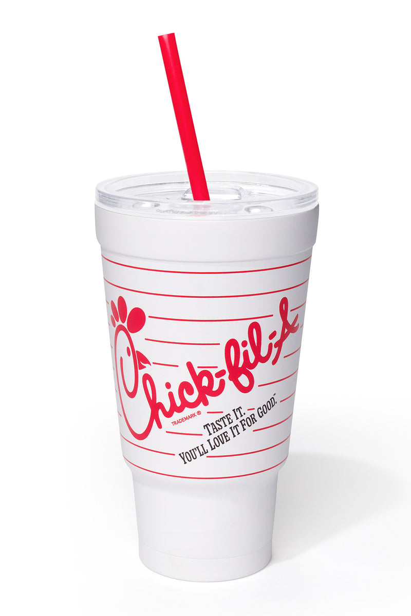 Retro Chick-fil-A Striped 24oz Insulated Tumbler